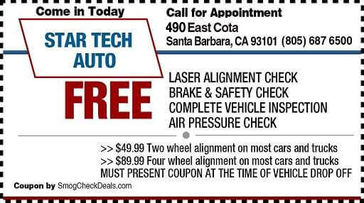 Free Brake inspection coupon
